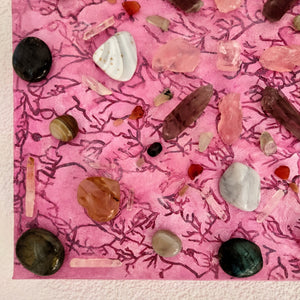 Crystal Grid Schilderij: Bescherming voor het hart - Insight Stones