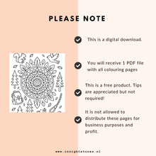 Charger l&#39;image dans la galerie, Free mandala colouring book for kids - Little Insight Mandalas - Insight Stones
