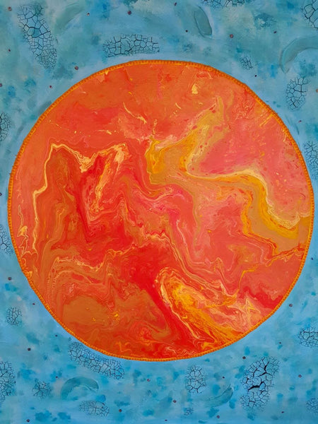 Schilderij: De vrouw gekleed met de zon - Insight Stones