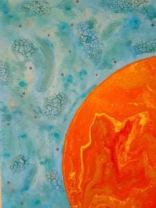 Schilderij: De vrouw gekleed met de zon - Insight Stones