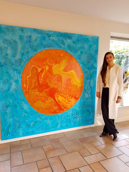 Schilderij: De vrouw gekleed met de zon - Insight Stones