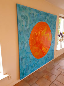 Schilderij: De vrouw gekleed met de zon - Insight Stones