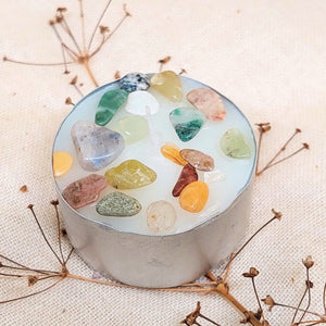 Versierde waxinelichtjes - brandduur: 8 uur - Insight Stones
