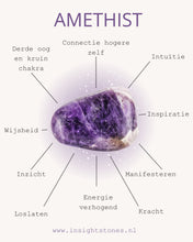 Load image into Gallery viewer, Amethist massageroller en Gua Sha gift box - goud - Insight Stones