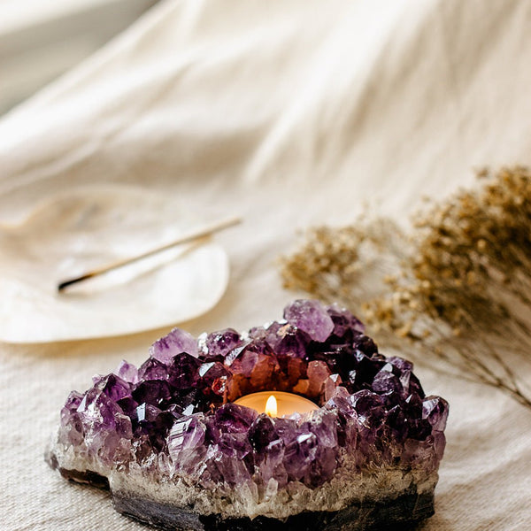 Amethist waxinelichtje - Insight Stones