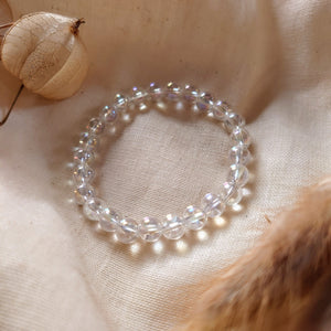 Angel Aura kwarts kogelarmband 8mm - Insight Stones