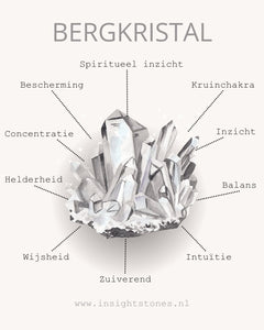 Bergkristal waxinelichtje - Insight Stones