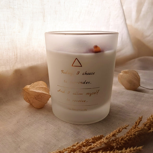 Fire Ritual Kaars - Tijgeroog - Coconut Lime - Insight Stones