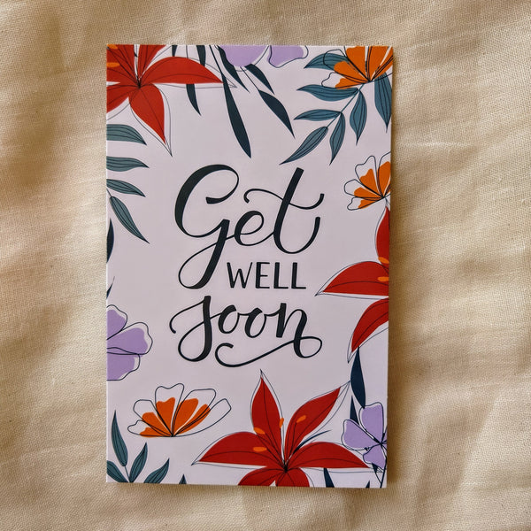 Get well soon kaart - bloemen - Insight Stones