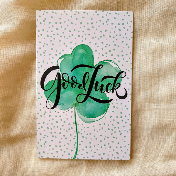 Good luck kaart - klavertje vier - Insight Stones