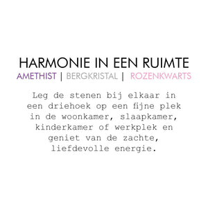 Harmonie in een ruimte - De Gouden Driehoek edelstenen - Insight Stones