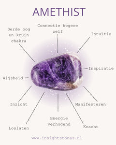 Intuïtie - Amethist edelsteen - Insight Stones