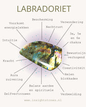 Carica l&#39;immagine nel visualizzatore di Gallery, Kleine labradorietsculptuur met strepen - Insight Stones