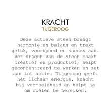 Load image into Gallery viewer, Kracht - Tijgeroog edelsteen - Insight Stones