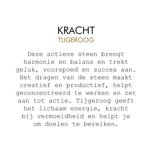 Kracht - Tijgeroog edelsteen - Insight Stones