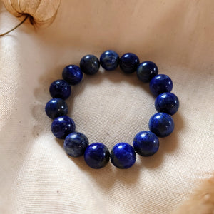 Lapis Lazuli kogelarmband 12mm - Insight Stones