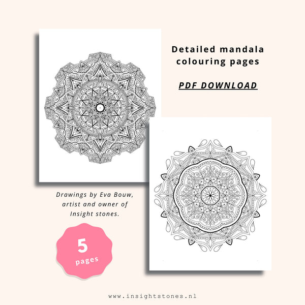 Mandala kleurplaten - Gratis! - Insight Stones