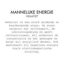 Afbeelding in Gallery-weergave laden, Mannelijke energie - Hematiet edelsteen - Insight Stones