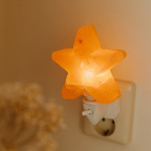 Load image into Gallery viewer, Oranje zoutsteen ster nachtlampje - Insight Stones