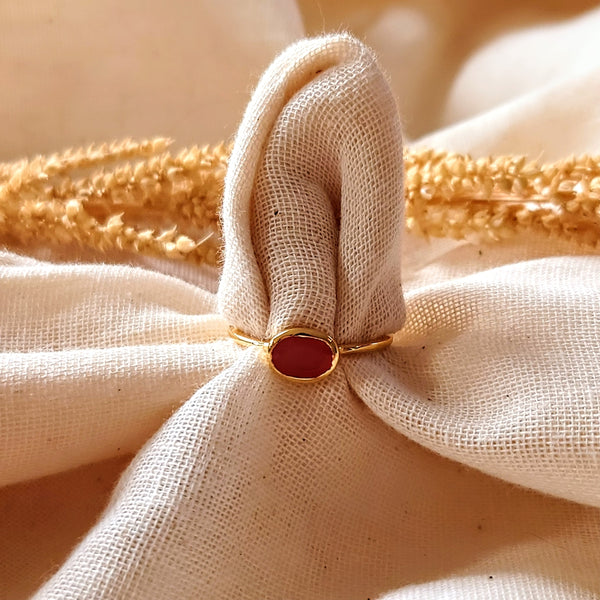42 - Massief 18 Krt gouden heren ring met fraaie nugget afwerking 42 - Massief 18 Krt gouden heren ring met fraaie nugget afwerking