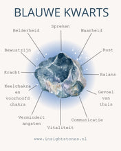 Load image into Gallery viewer, Spreken - Blauwe kwarts edelsteen - Insight Stones