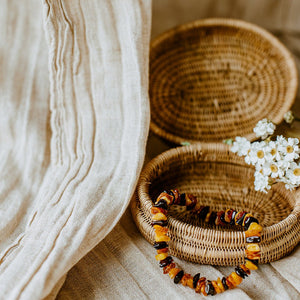 Volwassen armbandje Barnsteen - Insight Stones