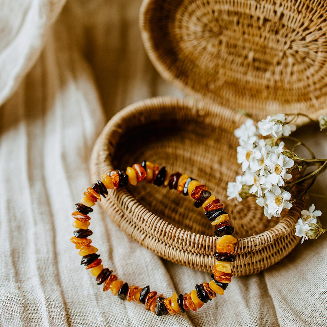 Volwassen armbandje Barnsteen - Insight Stones