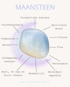 Vrouwelijke energie - Maansteen edelsteen - Insight Stones