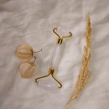 Charger l&#39;image dans la galerie, Witte jade massageroller - goud - Insight Stones