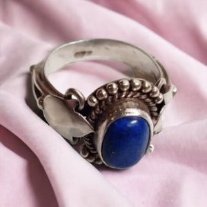 Zilveren boho ring met Lapis Lazuli - Insight Stones