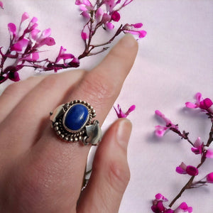 Zilveren boho ring met Lapis Lazuli - Insight Stones
